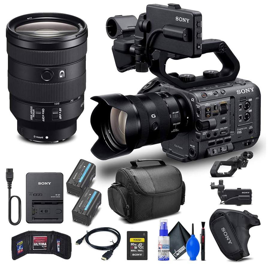 SONY FX6 (ILME-FX6VK) シネマラインカメラ Amazon.com : Sony FX6 Digital Cinema Camera Kit with 24